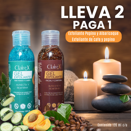 exfoliante 2x1